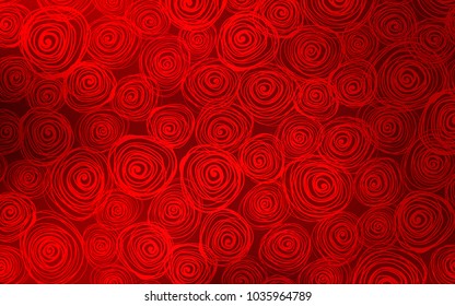 Dark Red vector doodle blurred pattern. Decorative shining illustration with doodles on abstract template. The elegant pattern can be used as a part of a brand book.