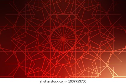 Dark Red vector doodle blurred template. Colorful abstract illustration with lines drawn by child in Asian style. The pattern can be used for heads of websites and designs.