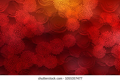 Dark Red vector doodle blurred background. Decorative shining illustration with doodles on abstract template. Brand-new design for your business.