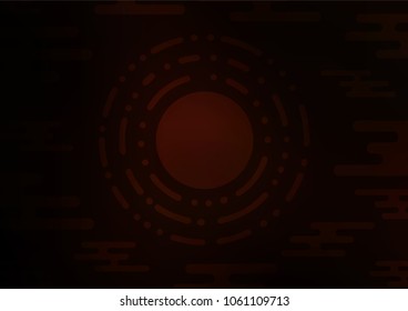 Dark Red vector doodle blurred template. Shining colored illustration with doodles in Zen tangle style. A completely new design for your business.