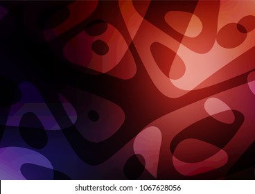 Dark Red vector doodle blurred template. Colorful illustration in abstract style with doodles and Zen tangles. The elegant pattern can be used as a part of a brand book.