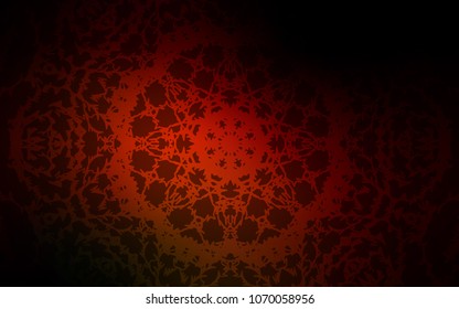 Dark Red vector doodle blurred background. Blurred decorative design in Indian style with lines drown by child. Hand painted design for web, leaflet, textile.