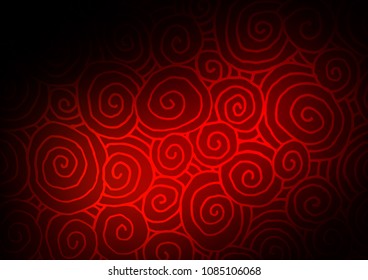 Dark Red vector doodle blurred template. Glitter abstract illustration with doodles and Zen tangles. A completely new design for your business.