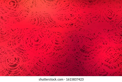Dark Red vector doodle blurred pattern. Glitter abstract illustration with doodles and roses. The completely new template can be used for your brand book.