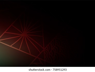 Dark Red vector doodle blurred texture. Colorful abstract illustration with lines in Asian style. The completely new template can be used for your brand book.
