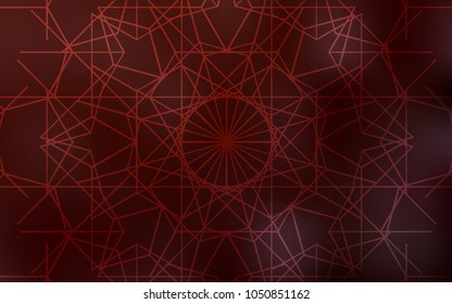 Dark Red vector doodle bright pattern. Decorative shining childish illustration with doodles on abstract template. A completely new template for your business design.