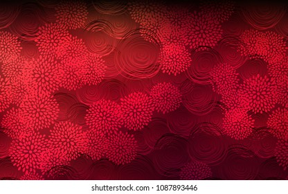 Dark Red vector doodle bright template. Decorative shining illustration with doodles on abstract template. The pattern can be used for heads of websites and designs.