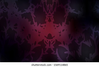 Dark Red vector doodle bright template. A vague abstract illustration with doodles drawn by child in Indian style. The doodle design can be used for your web site.
