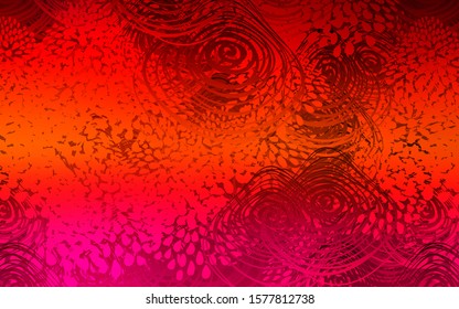 Dark Red vector doodle bright background. Creative illustration in blurred style with flowers. A new texture for your design.