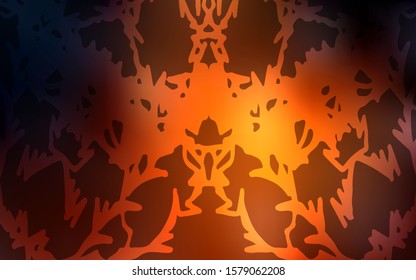 Dark Red vector doodle bright background. Doodles created by child on blurred abstract background with gradient. The doodle design can be used for your web site.