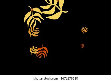 Dark Red vector elegant background with leaves. Creative illustration in blurred style with leaves. A new texture for your wallpaper design.