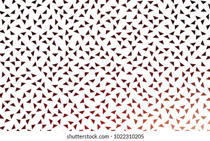 Dark Red vector geometric simple minimalistic background, which consist of triangles on white background. Triangular pattern with gradient for your business design. 