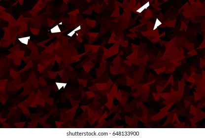 Dark Red vector geometric simple minimalistic background, which consist of triangles on white background. Triangular pattern with gradient for your business design. 