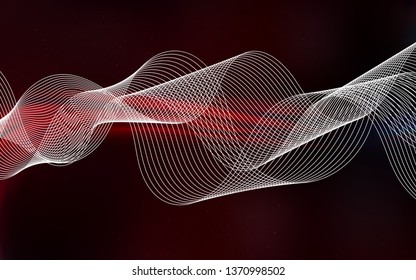 Dark Red vector glossy abstract backdrop. Creative illustration in halftone style with gradient. New style for your business design.