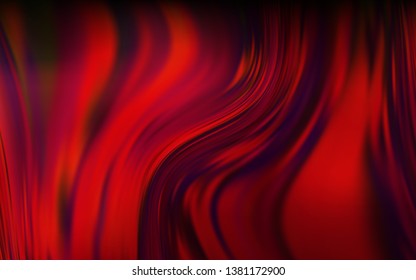 Dark Red vector glossy abstract layout. Colorful abstract illustration with gradient. Background for designs.