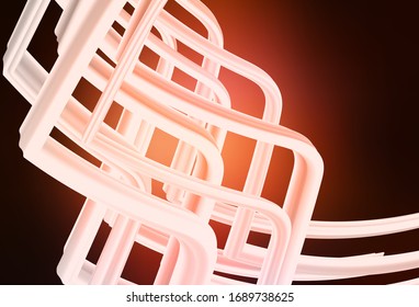 Dark Red vector glossy abstract background. Creative illustration in halftone style with gradient. Background for a cell phone.