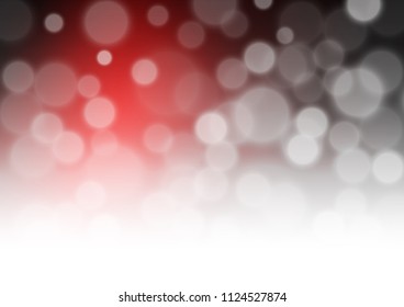 Dark Red vector glossy bokeh pattern. Colorful abstract illustration with gradient. The background for your creative designs.