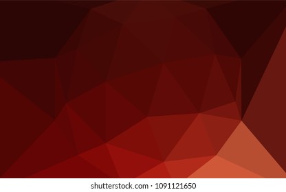 Dark Red vector gradient triangles texture. Creative illustration in halftone style with triangles. A new texture for your web site.