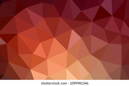Dark Red vector gradient triangles template. Creative geometric illustration in Origami style with gradient. Best triangular design for your business.