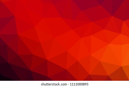Dark Red vector gradient triangles pattern. Glitter abstract illustration with an elegant triangles. Pattern for a brand book's backdrop.