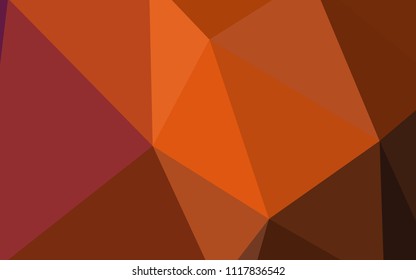 Dark Red vector gradient triangles pattern. Colorful illustration in polygonal style with gradient. Brand new design for your business.