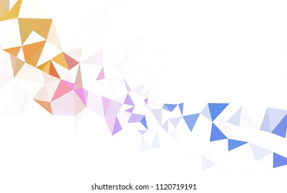 Dark Red vector gradient triangles template. Colorful abstract illustration with triangles. A completely new design for your leaflet.