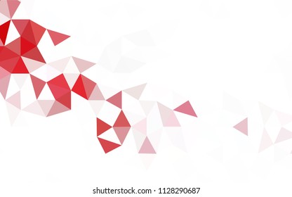Dark Red vector gradient triangles pattern. Colorful abstract illustration with triangles. Polygonal design for your web site.