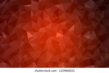 Dark Red vector gradient triangles template. Elegant bright polygonal illustration with gradient. Polygonal design for your web site.