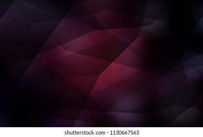 Dark Red vector gradient triangles texture. A sample with polygonal shapes. A completely new design for your leaflet.