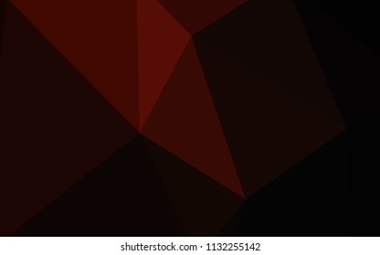 Dark Red vector gradient triangles pattern. A completely new color illustration in a polygonal style. Best triangular design for your business.