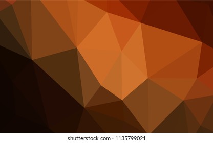Dark Red vector gradient triangles template. Glitter abstract illustration with an elegant triangles. A completely new design for your leaflet.