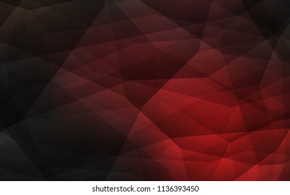 Dark Red vector gradient triangles texture. Creative geometric illustration in Origami style with gradient. Polygonal design for your web site.