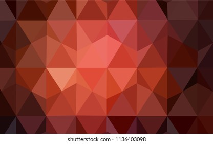 Dark Red vector gradient triangles pattern. Colorful illustration in abstract style with triangles. Pattern for a brand book's backdrop.