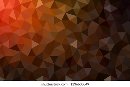 Dark Red vector gradient triangles texture. Creative illustration in halftone style with triangles. Triangular pattern for your design.