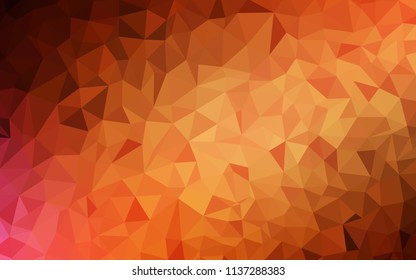 Dark Red vector gradient triangles template. Creative geometric illustration in Origami style with gradient. Template for cell phone's backgrounds.