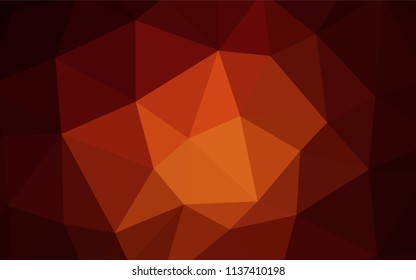 Dark Red vector gradient triangles pattern. Colorful illustration in abstract style with triangles. Brand new style for your business design.