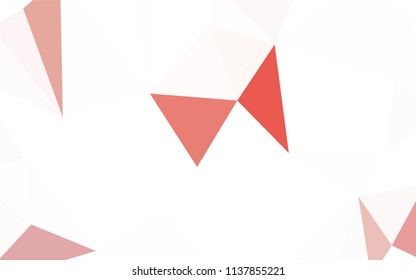 Dark Red vector gradient triangles texture. Elegant bright polygonal illustration with gradient. Brand new style for your business design.