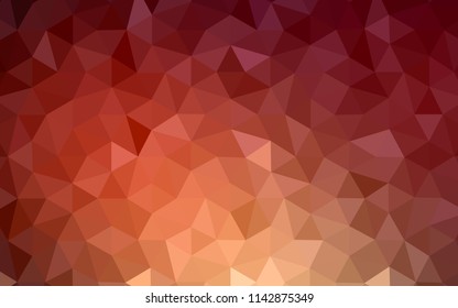 Dark Red vector gradient triangles template. Triangular geometric sample with gradient.  A new texture for your web site.