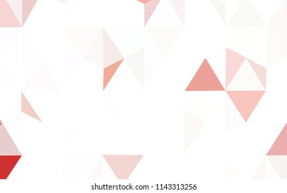 Dark Red vector gradient triangles pattern. Glitter abstract illustration with an elegant triangles. Brand new style for your business design.