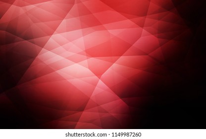 Dark Red vector gradient triangles pattern. Creative geometric illustration in Origami style with gradient. A new texture for your web site.