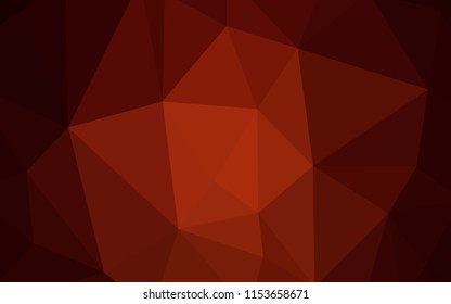 Dark Red vector gradient triangles template. Colorful illustration in polygonal style with gradient. New template for your brand book.