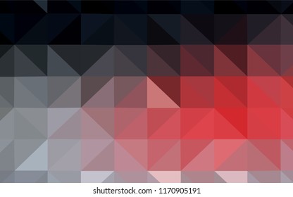 Dark Red vector gradient triangles template. Creative illustration in halftone style with triangles. Brand new style for your business design.
