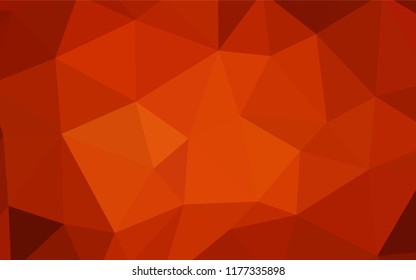 Dark Red vector gradient triangles template. Colorful illustration in polygonal style with gradient. Textured pattern for your backgrounds.