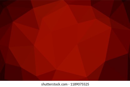 Dark Red vector gradient triangles pattern. Colorful abstract illustration with triangles. Triangular pattern for your design.