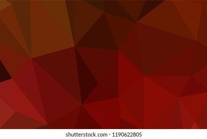 Dark Red vector gradient triangles texture. Geometric illustration in Origami style with gradient.  Brand new design for your business.