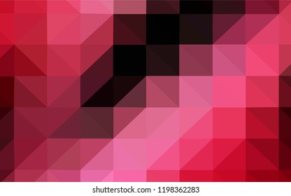 Dark Red vector gradient triangles texture. Colorful abstract illustration with triangles. New template for your brand book.