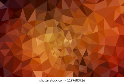 Dark Red vector gradient triangles pattern. Polygonal abstract illustration with gradient. Brand new design for your business.