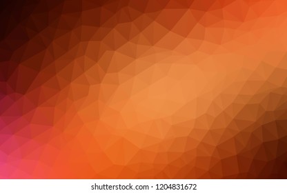 Dark Red vector gradient triangles pattern. Glitter abstract illustration with an elegant triangles. A new texture for your web site.