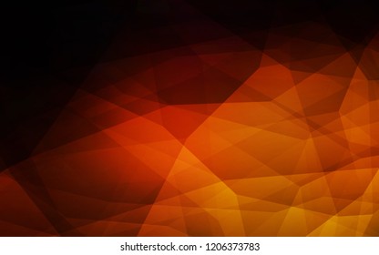 Dark Red vector gradient triangles pattern. Polygonal abstract illustration with gradient. A new texture for your web site.