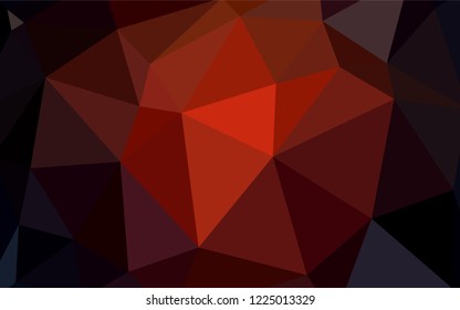 Dark Red vector gradient triangles pattern. Geometric illustration in Origami style with gradient.  Best triangular design for your business.